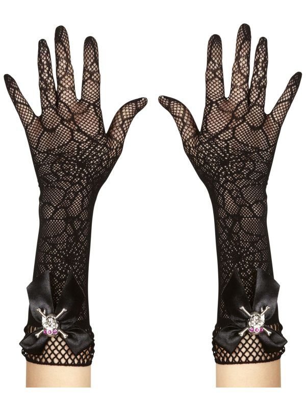 Zwarte Piraten Nethandschoenen