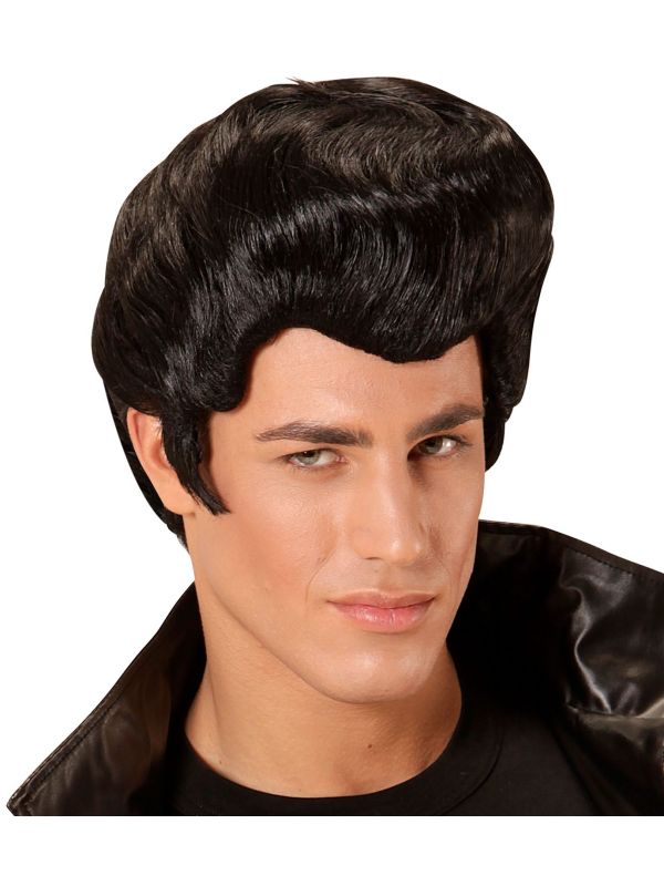 Zwarte Rock Pruik