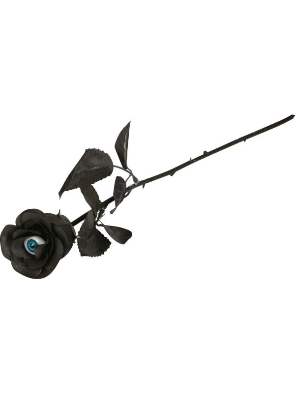 Zwarte Roos met Oog Halloween