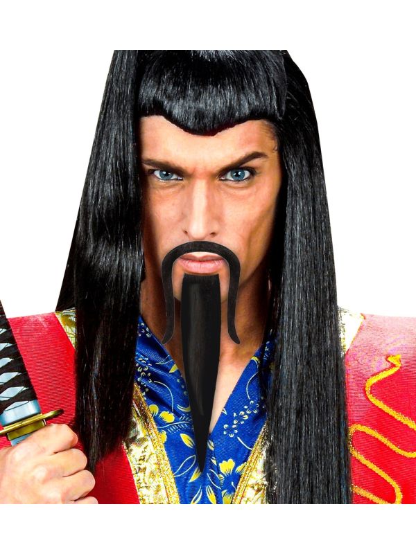 Zwarte Samurai Snor en Sik