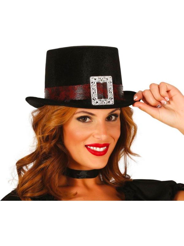 Zwarte Steampunk Hoed