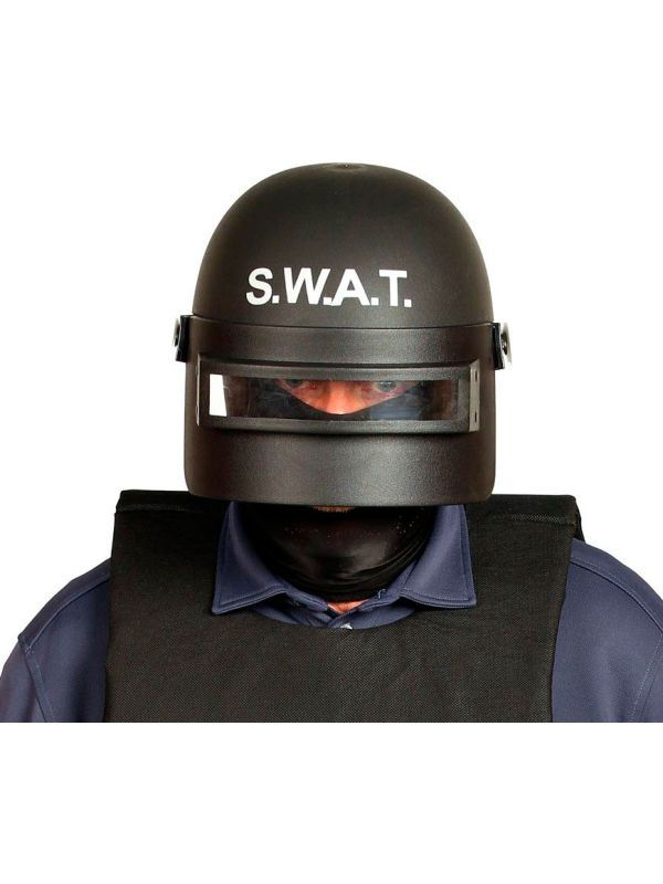 Zwarte Swat Helm Volwassen