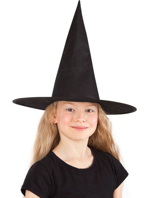 Zwarte Ursula Heksenhoed Kind Basis