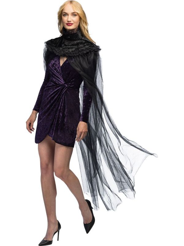 Zwarte Vampiercape Dames