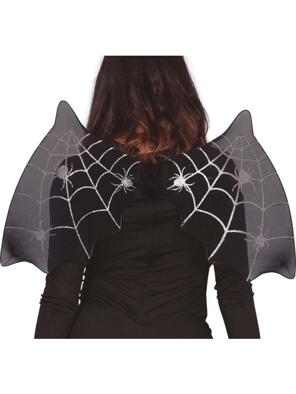 Zwarte Vleermuis Vleugels met Glitters