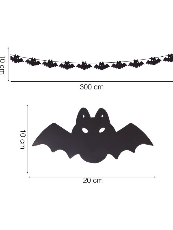 Zwarte Vleermuizen Vlaggenlijn