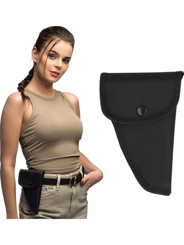 Zwarte Wapenholster Dames Carnaval