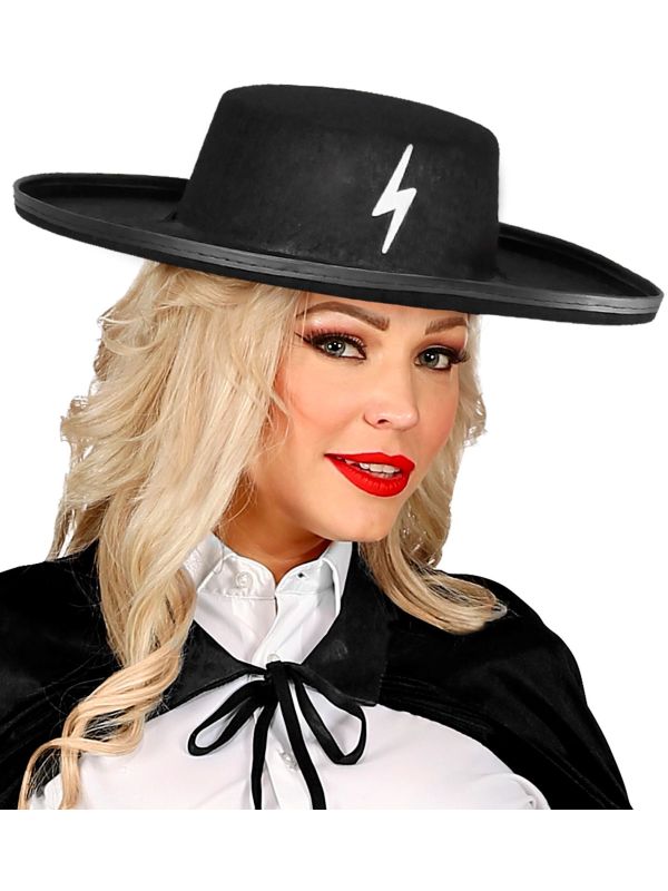 Zwarte Zorro Hoed