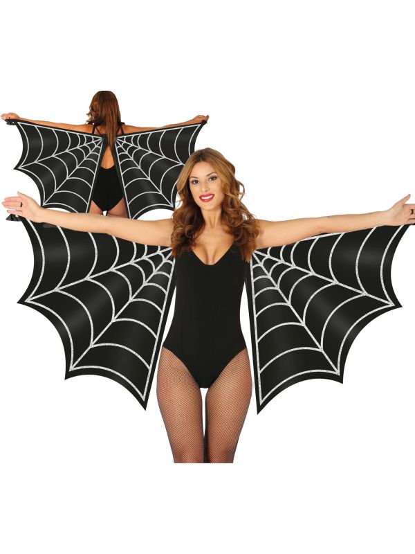 Zwartespinnenweb Vleermuisvleugels