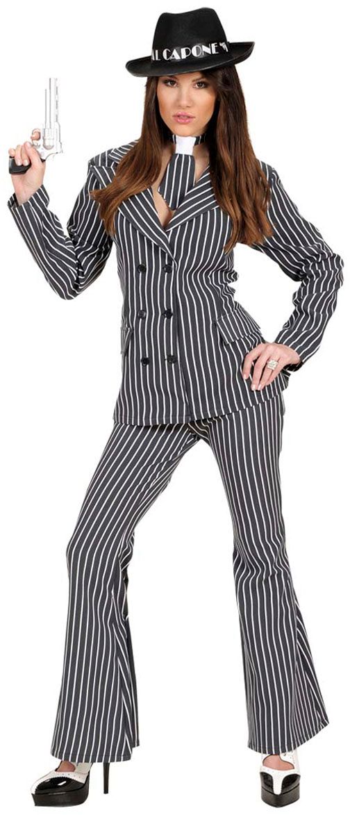 Vrouwelijke Gangster Kostuum Carnavalskleding Nl
