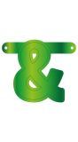 & Teken Banner Lime Groen