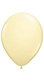 10 Ivoor Witte Metallic Ballonnen 30cm