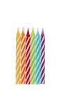 10 Kaarsen Regenboog Kleur Twister 6 cm