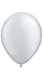 10 Zilveren Metallic Ballonnen 30cm