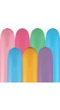100 Modelleerballonnen Kleurenmix Pastel 260Q