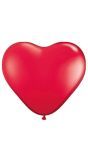 100 Rode Hartvormige Ballonnen 30cm
