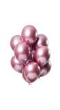 12 Ballonnen Mirror Effect Roze 33cm