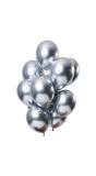 12 Ballonnen Mirror Effect Zilverkleurig 33cm