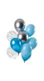 12 Feestelijke Ballonnen Aquamarine 30cm