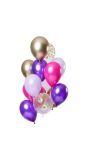 12 Feestelijke Ballonnen Purple Posh 30cm