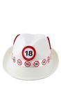 18 Jaar Verkeersbord Party Fedora