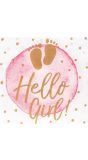 20 Papieren Servetten Baby Shower Meisje