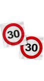 20 Servetten Verkeersbord 30 Jaar 33x33cm