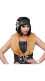 20's Flapper Accessoire set Bruin Vrouwen