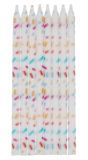 24 Kaarsen Gekleurde Sprinkles 10 cm