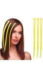 3 Gele Haar Extensions 50cm