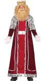 3 Koningen Burgundy Kostuum