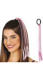 3 Roze Vlecht Haar Extensions 35cm