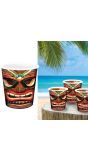 3 Wegwerp Shotglazen Tiki Hawaii