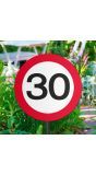 30 Jaar Verkeersbord Tuinbord Decoratie
