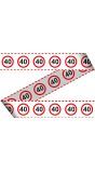 40 Jaar Verkeersbord Afzetlint