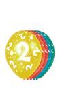 5 Verjaardag Ballonnen 2 Jaar Meerkleurig