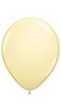50 Ivoor Witte Metallic Ballonnen 30cm