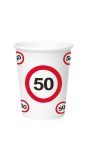 50 Jaar Verkeersbord Wegwerp Bekers