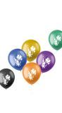 6 Ballonnen Shimmer Space & Stars Meerkleurig 33cm