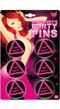 6 Hen Party Buttons
