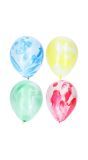 6 Marmer Meerkleurige Ballonnen 30cm