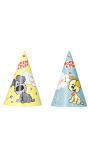 6 Papieren Feesthoedjes Woezel & Pip Kinderfeestje