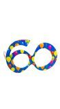 60 Jaar Ballonnen Feest Bril Blauw