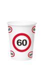 60 Jaar Verkeersbord Wegwerp Bekers
