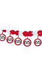 65 Jaar Verkeersbord Slinger met Onderhangers