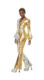 70's Glamour Kostuum Dames Goud en Zilver