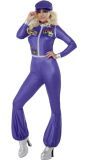 70's Glamour Kostuum Dames Paars