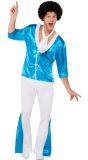 70's Glamour Kostuum Mannen Blauw