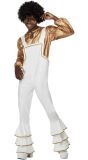70's Glamour Kostuum Mannen Wit