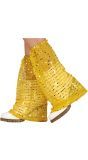 70's Gouden Beenwarmers Pailletten Disco